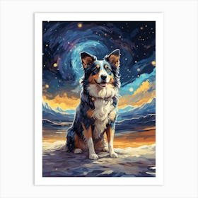 Border Collie Art 1 Art Print