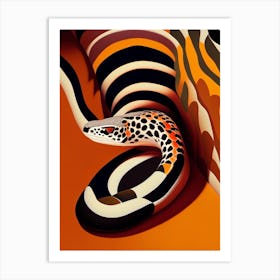 Milk Snake Vibrant Art Print