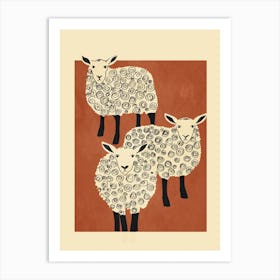 Abstract Sheep 3 Art Print