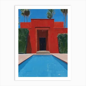 Red House In Palm Springs Art Print