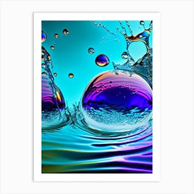 Water Sprites Waterscape Pop Art Photography 1 Art Print