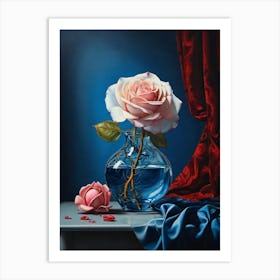 Rose In A Vase Art Print