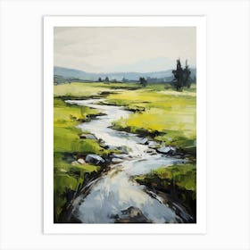 Stream In The Meadow Art Print