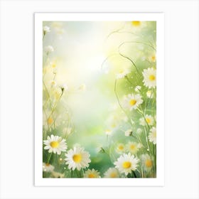 Daisy Background 1 Art Print