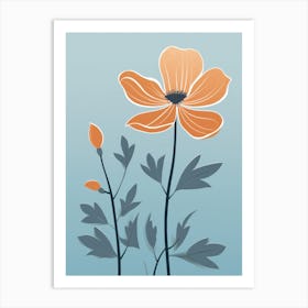 Orange Flower 2 Art Print