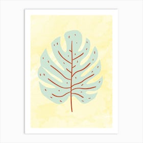 Leaf Illustration Art Print