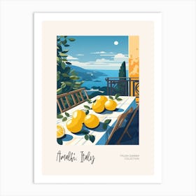 Amalfi, Italy Lemons 11 Italian Summer Collection Art Print