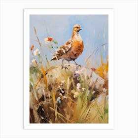 Bird Painting Partridge 2 Art Print