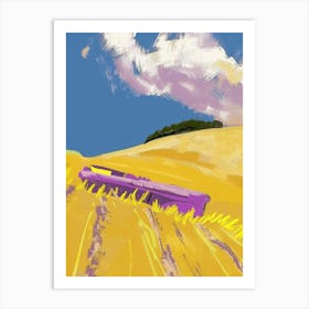 Purple Field Art Print