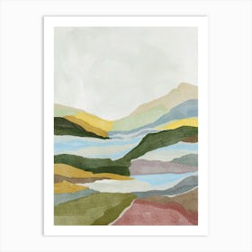 Earthen tone landscape Art Print