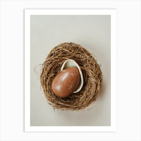 Egg In A Nest Art Print