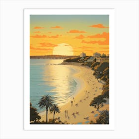 Manly Beach Golden Tones 1 Art Print