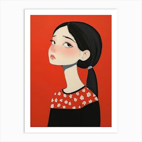 Asian Girl Art Print