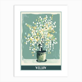 Willow Tree Flat Illustration 6 Poster Art Print