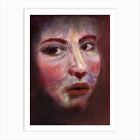 Abstract Woman Portrait 1 Art Print