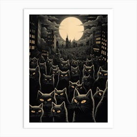 City Of Cats Art Print