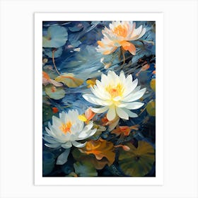 White Water Lilly 1 Art Print