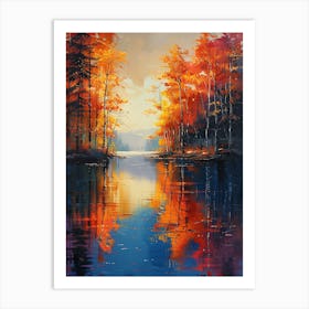 Autumn Reflections Art Print