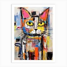 Ink and Urban Prowler:Cat Graffiti Dreams Art Print