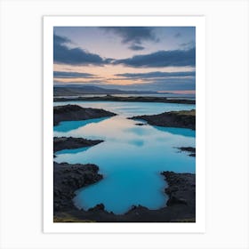 Blue Lagoon At Sunset 1 Art Print