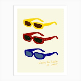 Sunglasses Art Print Art Print