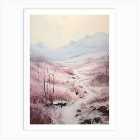 Dreamy Winter Painting Pyrnes National Park France 3 Art Print