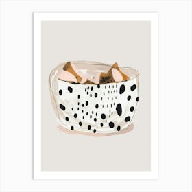 Polka Dot Bowl 1 Art Print