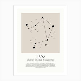 Libra Zodiac Print Art Print
