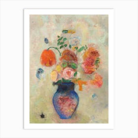 Large Vase With Flowers, Odilon Redon Art Print