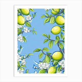 Lime Illustration 7 Art Print