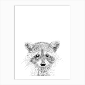 Raccoon Animal Print Art Print