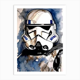 Captain Rex Star Wars Painting (7) Art Print
