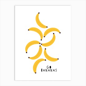 Bananas Nursery Art Print
