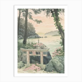 Ise Japan 3 Retro Illustration Art Print