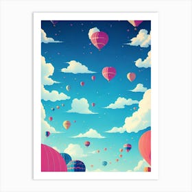 Hot Air Balloons In The Sky 1 Art Print