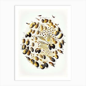 Swarm Of Bees 1 Vintage Art Print