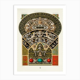 Renaissance Pattern, Albert Racine 4 Art Print