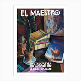 Mexican El Maestro Painting Art Print