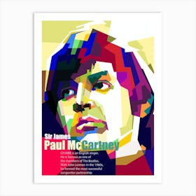 Paul Mccartney The Beatles Musician Pop Art Wpap Art Print