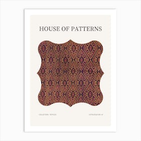 Textile Pattern Poster 14 Art Print