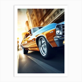 American Muscle Car In The City 010 Art Print