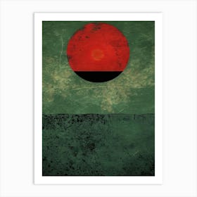 Red Sun In The Sky 2 Art Print