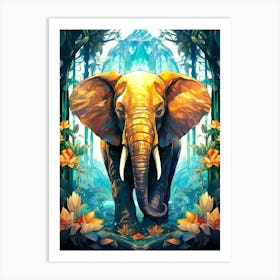 Elephant In The Jungle 1 Art Print