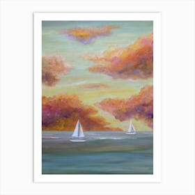 Autumn Sailing Art Print