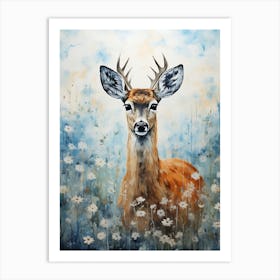 Deer In The Meadow 1 Art Print