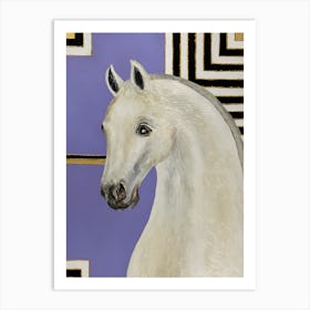 White Horse Art Print