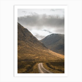 Empty Road In Scotland 2 Art Print
