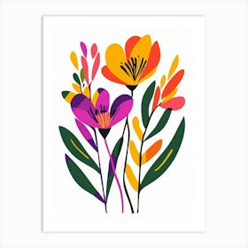 Colorful Flowers Art Print