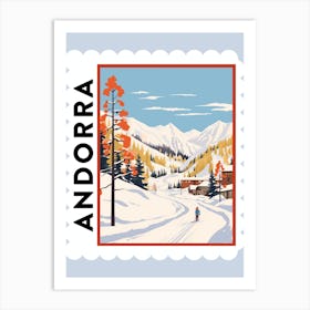 Andorra 1 Travel Stamp Poster Art Print