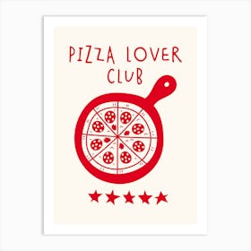 Pizza Lover Typography Art Print